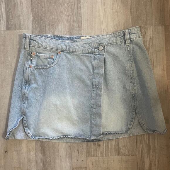 DL1961 Andi Wrap Mini Skirt Sz 30 - Picture 9 of 16